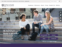 Tablet Screenshot of lipscomb.edu